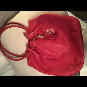 Red Michael Kors purse